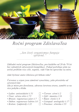 Annual ZdislavaTea program